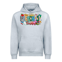Heather Grey Precschool Teacher Urban Hoodie - CowhideDigitalArt