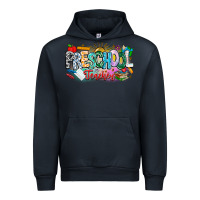 Navy Precschool Teacher Urban Hoodie - CowhideDigitalArt