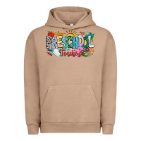 Pigment Burro Precschool Teacher Urban Hoodie - CowhideDigitalArt