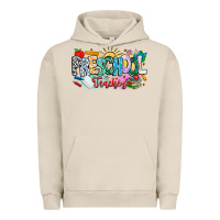 Pigment French Oak Precschool Teacher Urban Hoodie - CowhideDigitalArt