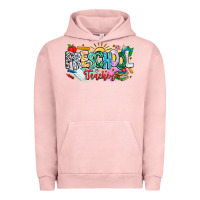 Pigment Salmon Precschool Teacher Urban Hoodie - CowhideDigitalArt
