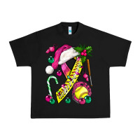 Black Pink Christmas Breast Cancer Ribbon Softball Urban Heavy Tee - BundleAndBundleShop