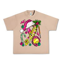 Burro Pink Christmas Breast Cancer Ribbon Softball Urban Heavy Tee - BundleAndBundleShop