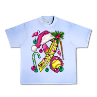Grape Ice Pink Christmas Breast Cancer Ribbon Softball Urban Heavy Tee - BundleAndBundleShop