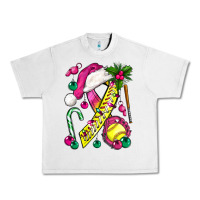 Lunar Rock Pink Christmas Breast Cancer Ribbon Softball Urban Heavy Tee - BundleAndBundleShop