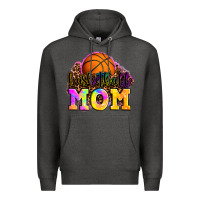 Charcoal Heather basketball mom Premium Hoodie - OliviaCreatesArt