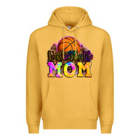 Mustard basketball mom Premium Hoodie - OliviaCreatesArt