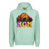 Seafoam basketball mom Premium Hoodie - OliviaCreatesArt