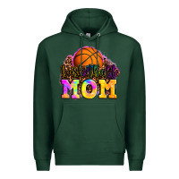 Sports Green basketball mom Premium Hoodie - OliviaCreatesArt