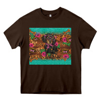 Chocolate Brown dachshund Heavy Core Tee - BarkalooDesign