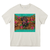 Cream dachshund Heavy Core Tee - BarkalooDesign
