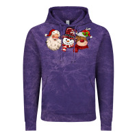 Cloud Purple santa snowman reindeer Vintage Hoodie - MaliasSmallBusiness
