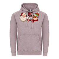 Vintage Zinc santa snowman reindeer Vintage Hoodie - MaliasSmallBusiness