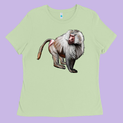 Baboon Ladies Tee Designed By Lillyallendesigns