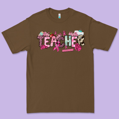 Cancer Awareness Teacher Premium Tee Designed By Nancycooperartshop
