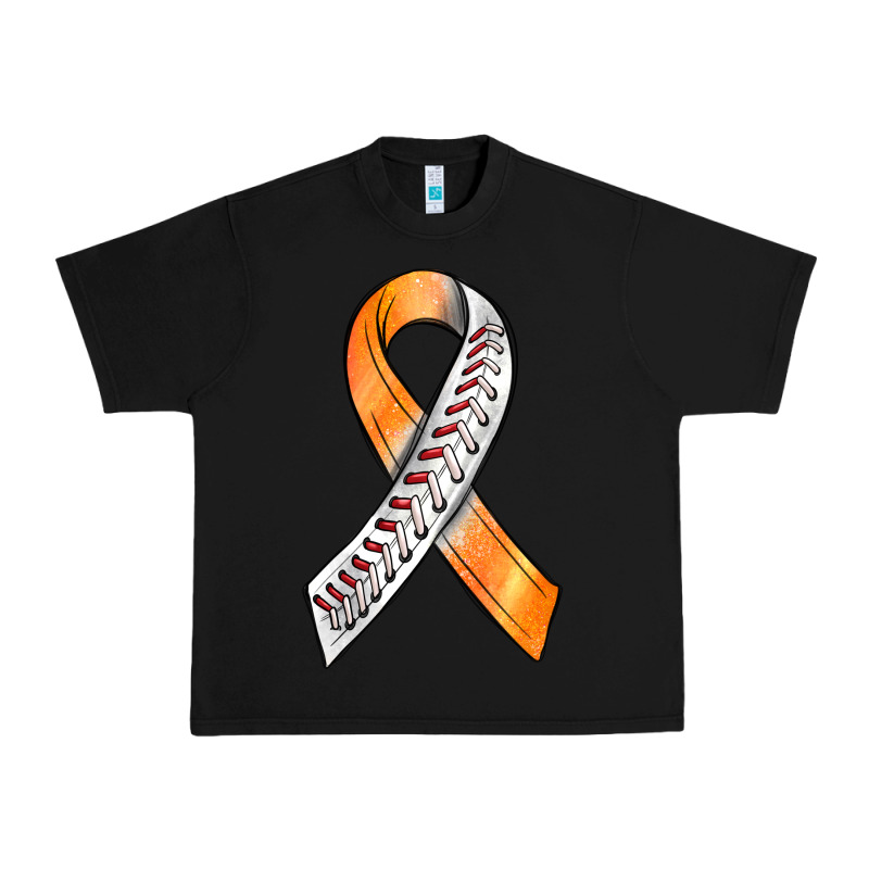 Kidney Cancer Ribbon Baseball Urban Heavy Tee by BundleAndBundleShop | Teevron