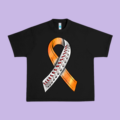 Kidney Cancer Ribbon Baseball Urban Heavy Tee Designed By Bundleandbundleshop