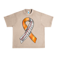 French Oak Kidney Cancer Ribbon Baseball Urban Heavy Tee - BundleAndBundleShop