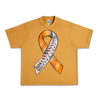 Peanut Butter Kidney Cancer Ribbon Baseball Urban Heavy Tee - BundleAndBundleShop