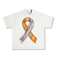 Pistachio Kidney Cancer Ribbon Baseball Urban Heavy Tee - BundleAndBundleShop