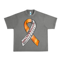 Tornado Kidney Cancer Ribbon Baseball Urban Heavy Tee - BundleAndBundleShop