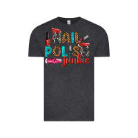 Vintage Black nail polish junkie bbs Vintage Tee - BundleAndBundleShop
