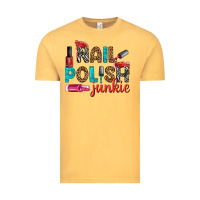 Vintage Mustard nail polish junkie bbs Vintage Tee - BundleAndBundleShop