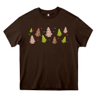 Chocolate Brown Christmas cakes Heavy Core Tee - Jasminsmagicworld