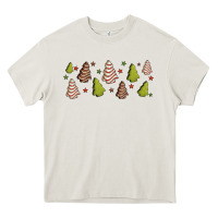 Cream Christmas cakes Heavy Core Tee - Jasminsmagicworld