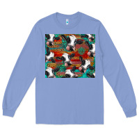 Colony Blue holstein cows with gemstone Long Sleeve Tee - BarkalooDesign