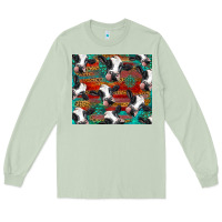 Matcha holstein cows with gemstone Long Sleeve Tee - BarkalooDesign
