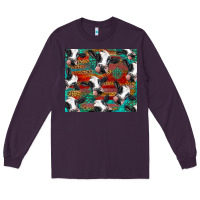 Plum holstein cows with gemstone Long Sleeve Tee - BarkalooDesign