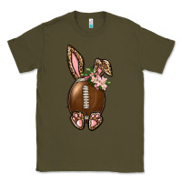 Army Green American Football Easter Bunny Classic Tee - BundleAndBundleShop