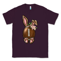 Plum American Football Easter Bunny Classic Tee - BundleAndBundleShop