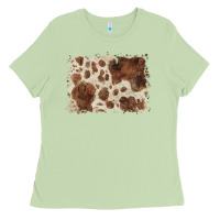 Matcha cowhide background Ladies Tee - BarkalooDesign
