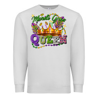 Dove Grey mardi gras queen Premium Sweatshirt - FaDigitalArtStudio