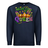 Navy mardi gras queen Premium Sweatshirt - FaDigitalArtStudio