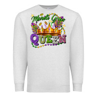 Oatmeal Heather mardi gras queen Premium Sweatshirt - FaDigitalArtStudio