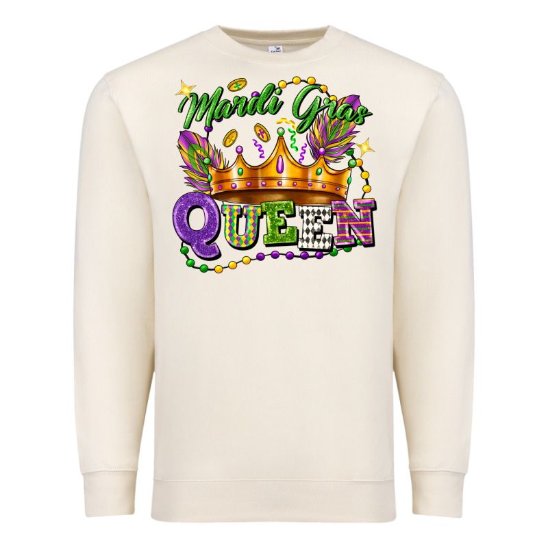 Mardi Gras Queen Premium Sweatshirt by FaDigitalArtStudio | Teevron