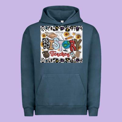 Histtory Teacher Urban Hoodie Designed By Cowhidedigitalart