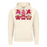 Vintage Artic Pink Christmas gnomes Vintage Hoodie - NancyCooperArtShop