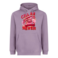 Lavender Call me never Heavyweight Hoodie - FaDigitalArtStudio