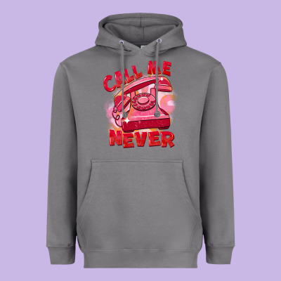 Call Me Never Heavyweight Hoodie Designed By Fadigitalartstudio
