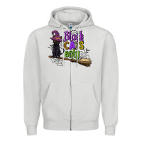 Dove Grey black cats only Zipper Hoodie - CowGirlArtShop