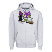 Heather Grey black cats only Zipper Hoodie - CowGirlArtShop