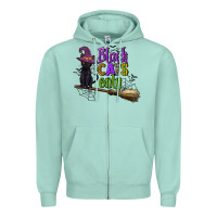 Seafoam black cats only Zipper Hoodie - CowGirlArtShop