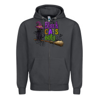 Smoke black cats only Zipper Hoodie - CowGirlArtShop