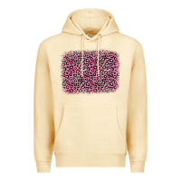 Pina Colada pink glitter leopard with heart background Premium Hoodie - OliviaCreatesArt