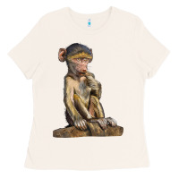 Bone Baby Baboon Illustrations Ladies Tee - LillyAllenDesigns