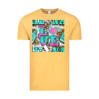 Vintage Mustard love nail and polish with leopard seamless pattern bbs Vintage Tee - BundleAndBundleShop